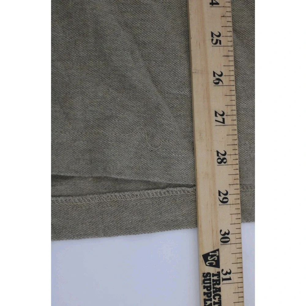 Polo Ralph Lauren Long Sleeve Polo Shirt Mens 2XLT Tan Vintage y2k